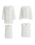 Detachable Long Coat - Natural White