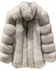 Straight Rows Long Collar Coat
