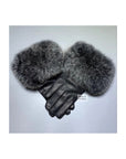 Foxy gloves with fox fur trim – view 4