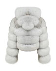 Hooded Cropped Coat