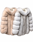 Hooded Straight Rows Long Coat