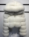 white fur coat