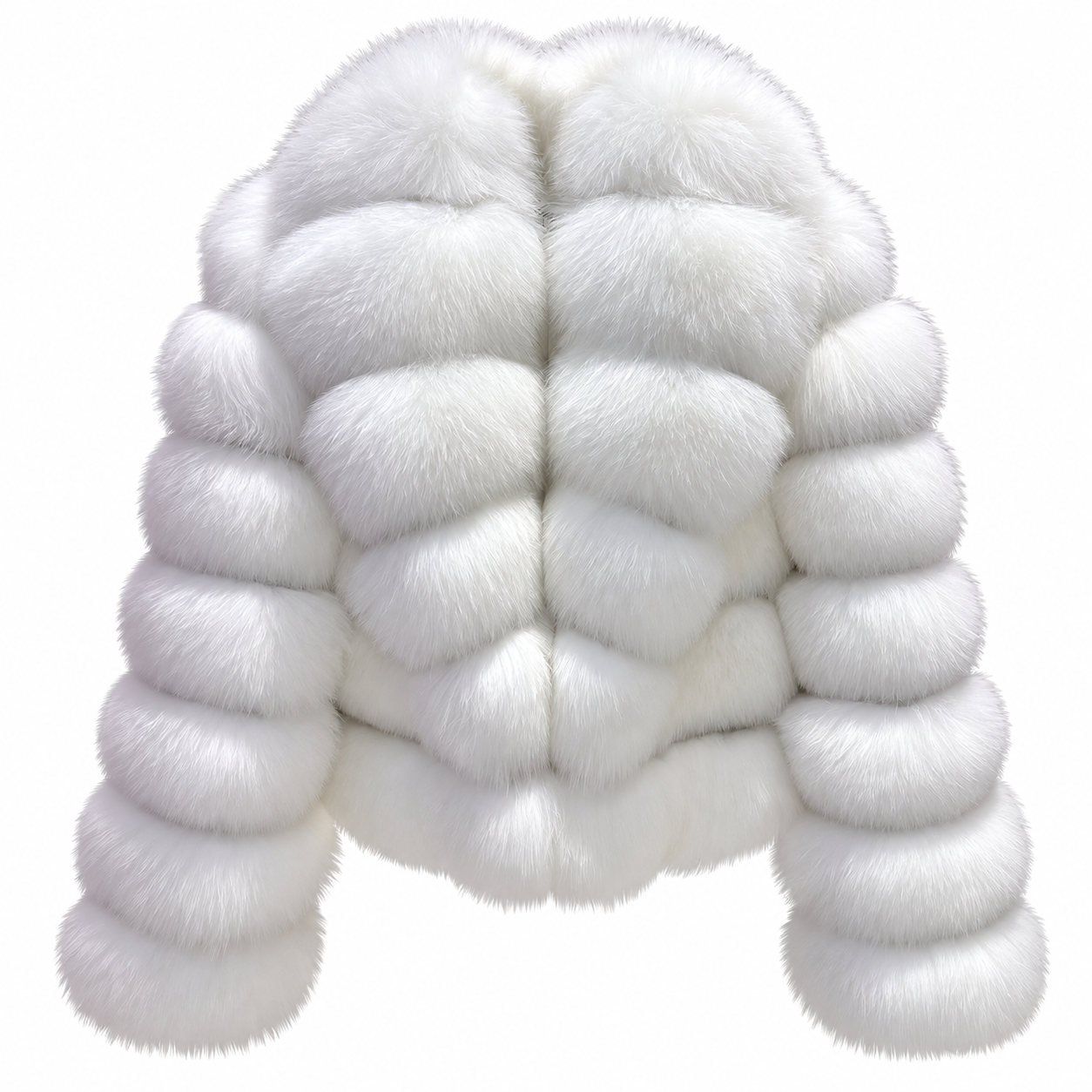 Bubble Rows Collar Coat