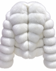 Bubble Rows Collar Coat