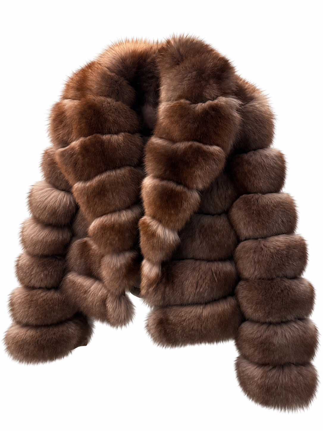 Bubble Rows Collar Coat