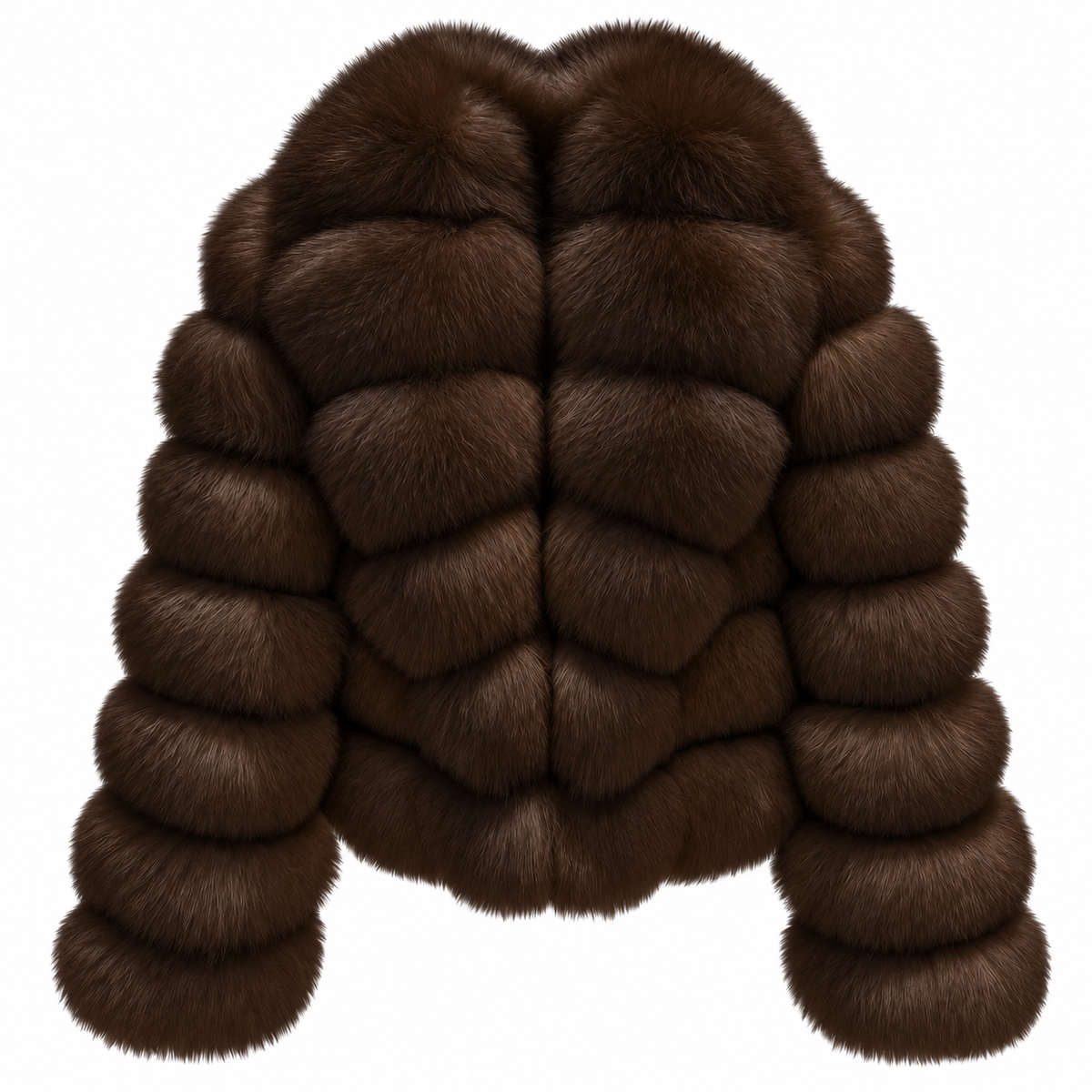 Bubble Rows Collar Coat