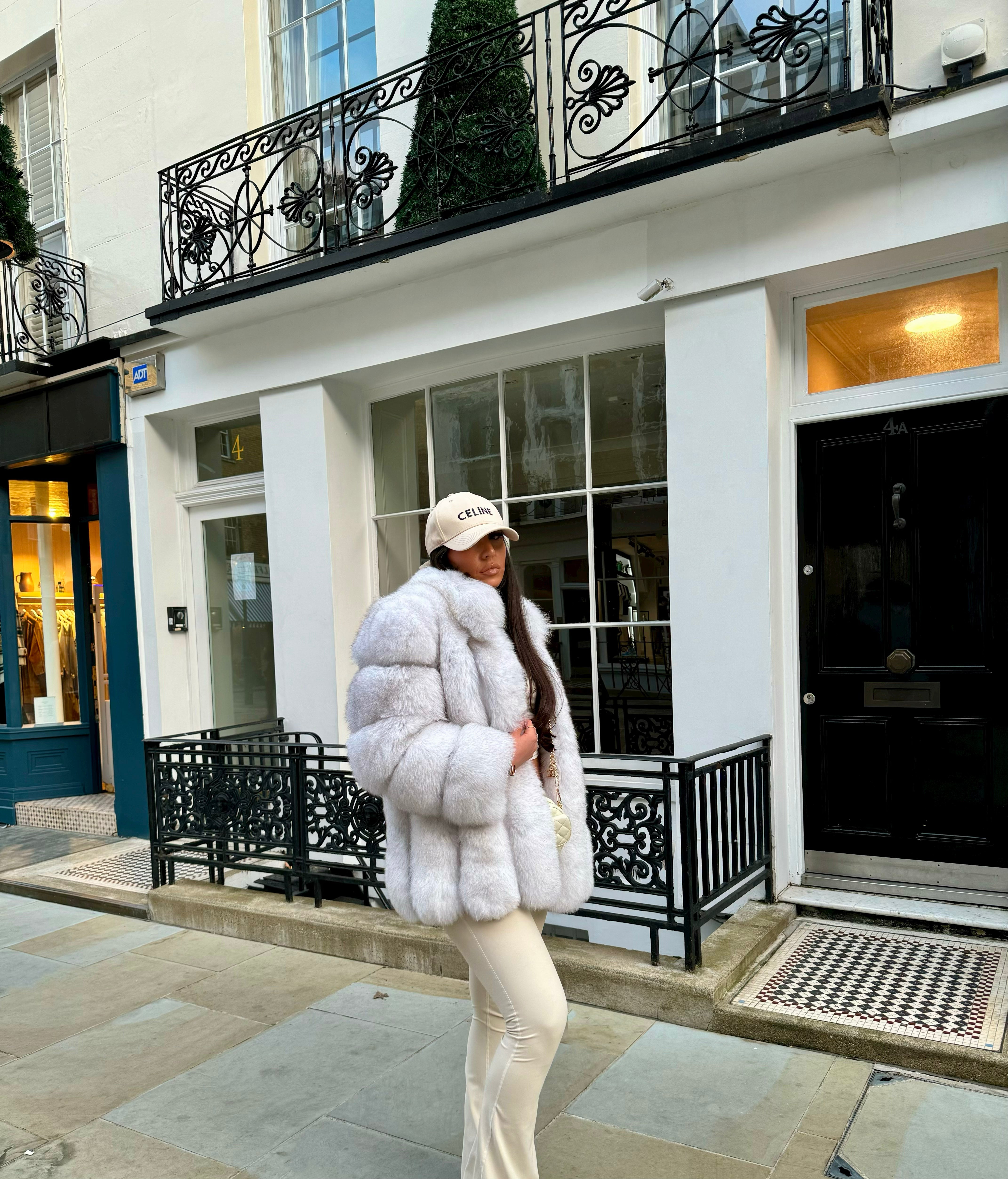 Straight Rows Long Collar Coat – Dolcie London