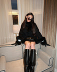 Cashmere wool coat made with real fur collar & cuffs. Fur coat with collar. Cashmere jacket. Cashmere coat with fur. Fur coat. Women's real fur cashmere coats, luxurious coats with fur, and elegant fur coats. Made from the highest quality of soft cashmere and wool blends. winter fashion. winter outfit. fur coat outfit