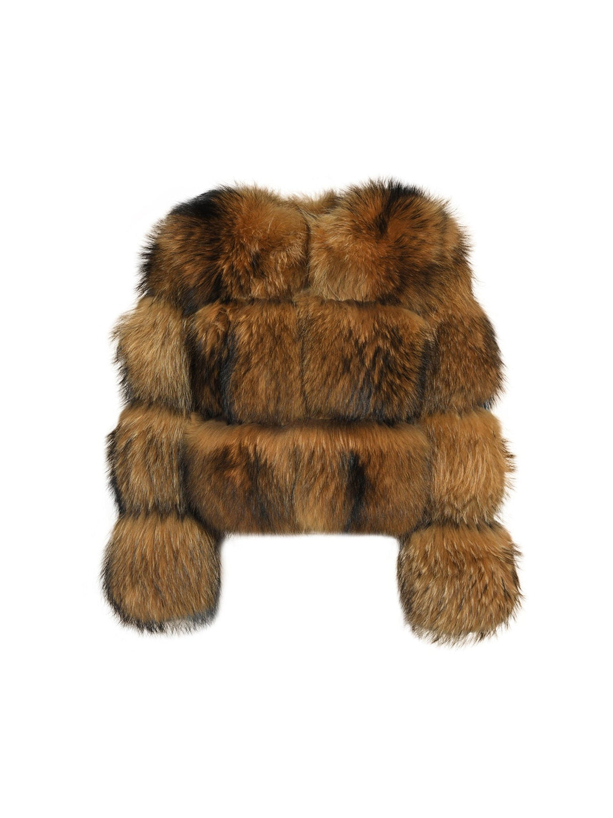 Bubble mini raccoon fur coat – Dolcie London