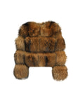 Bubble mini raccoon fur coat – Dolcie London