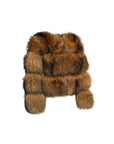 Bubble mini raccoon fur coat – view 3