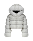 Hooded Cropped Coat