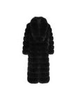 Long bubble fox fur coat with oversized collar – view 3