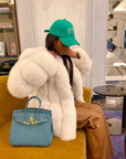 Straight Rows Long Coat