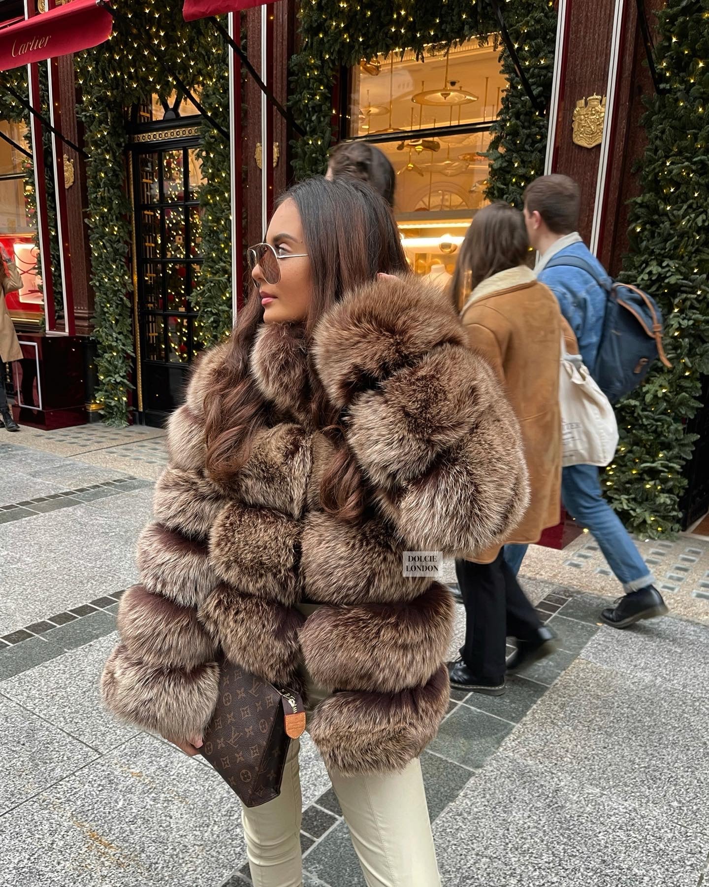 Faux fur 2024 bubble jacket